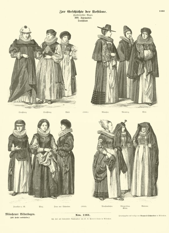 Deutsche Kostüme, 17. Jahrhundert von German School