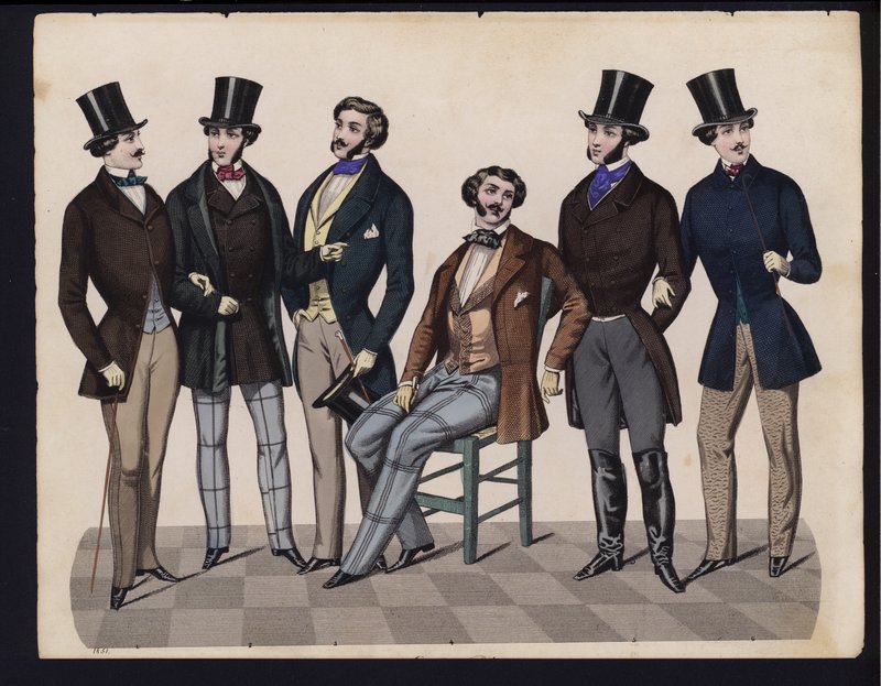 Deutsche Modeplatte, Mitte des 19. Jahrhunderts von German School