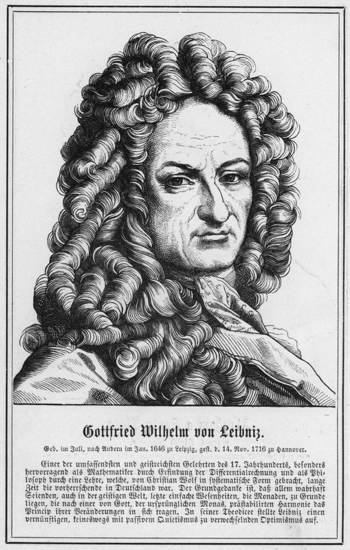 Gottfried Wilhelm von Leibniz von German School