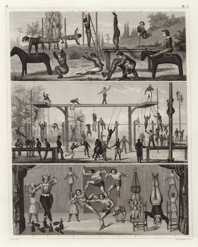 Gymnastik und Akrobatik (Stich) von German School