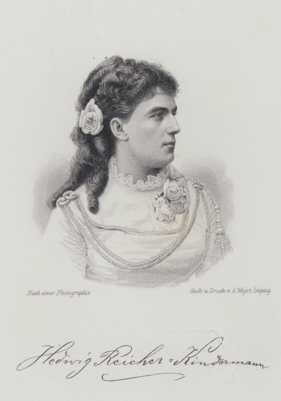 Hedwig Reicher-Kindermann, deutsche Opernsängerin von German School