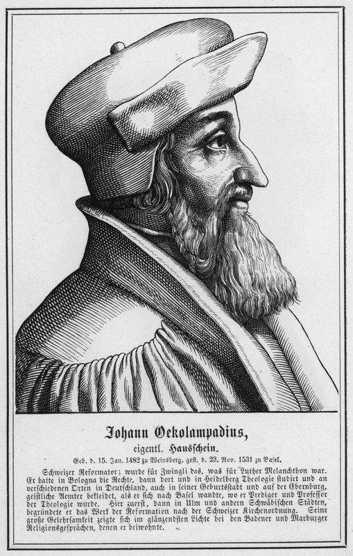 Johann Oekolampadius von German School