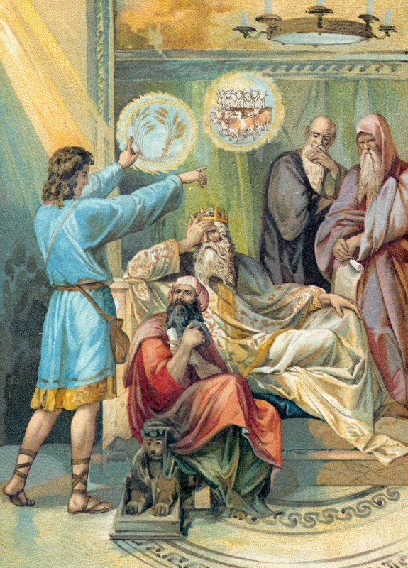 Joseph deutet den Traum des Pharao von German School