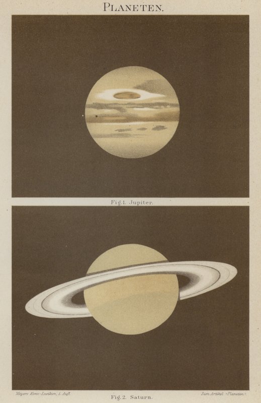 Jupiter und Saturn von German School