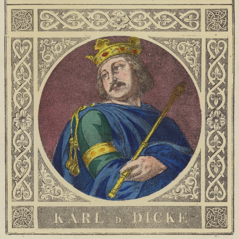 Karl der Dicke, 876-887 von German School