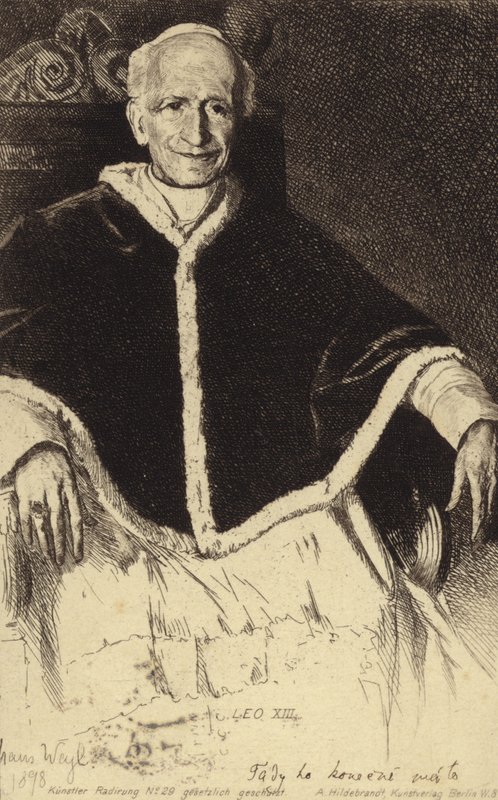 Papst Leo XIII. von German School