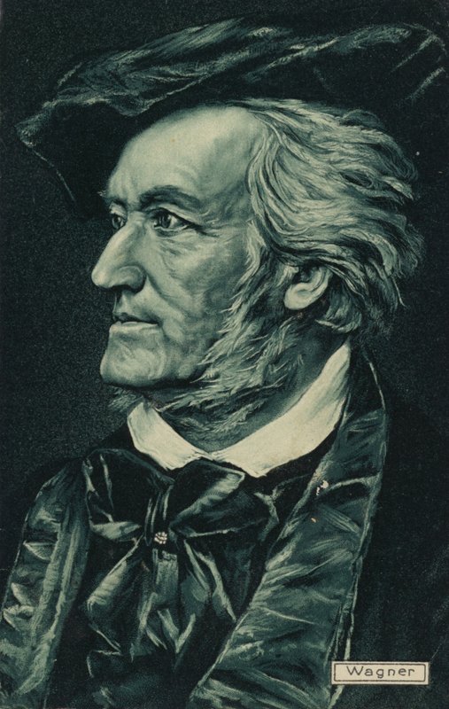 Porträt von Richard Wagner von German School