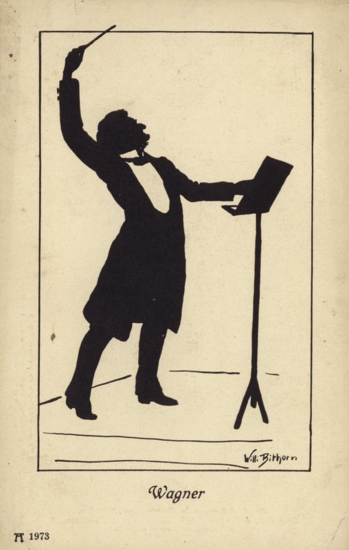 Porträt von Richard Wagner von German School