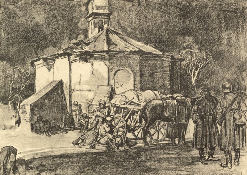 Rast an der Kirche in Focsani von German School