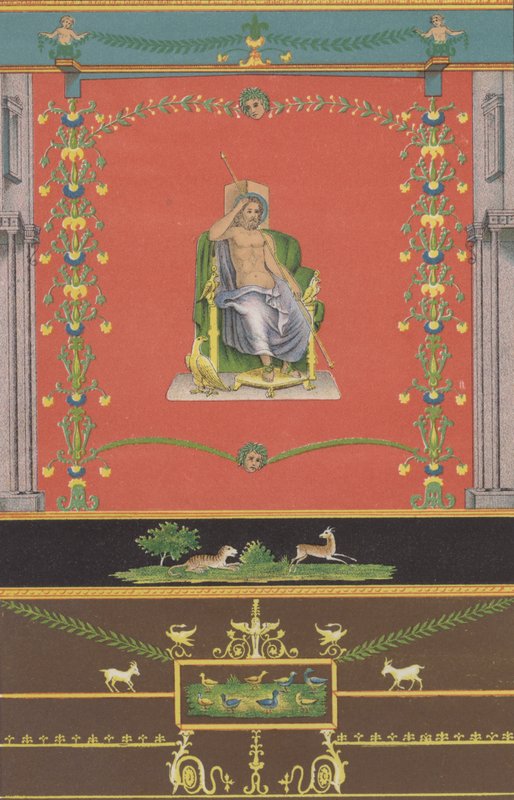 Römisches Wandgemälde aus Pompeji von German School