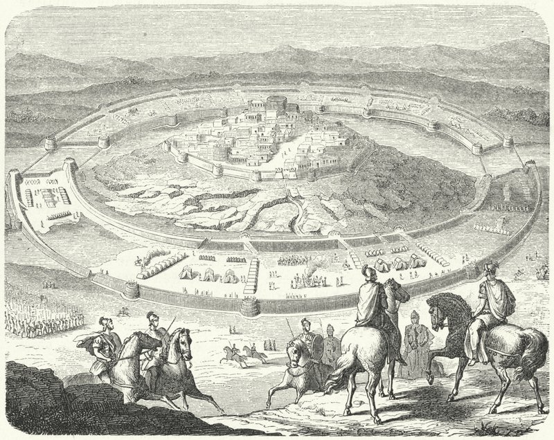 Belagerung von Numantia durch die Römer von German School