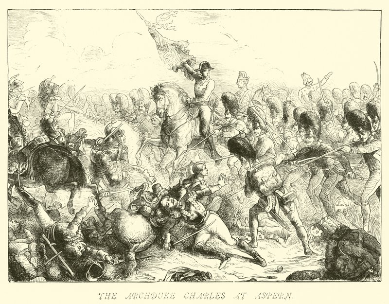 Der Erzherzog Karl bei Aspern von German School