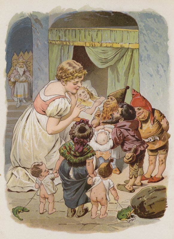 Die Wichtelmänner (Chromolithographie) von German School