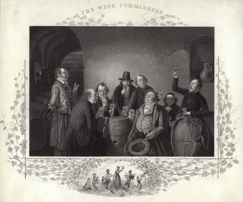Die Wein Kommission (Stich) von German School