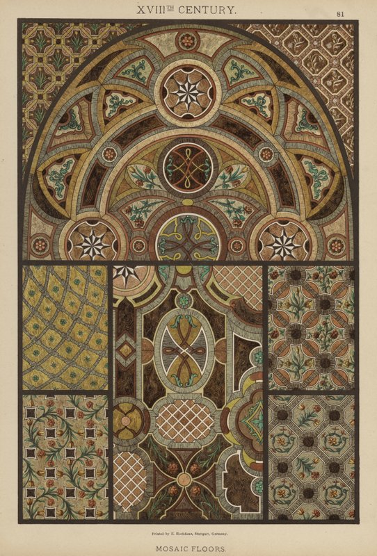 18. Jahrhundert, Mosaikböden von German School