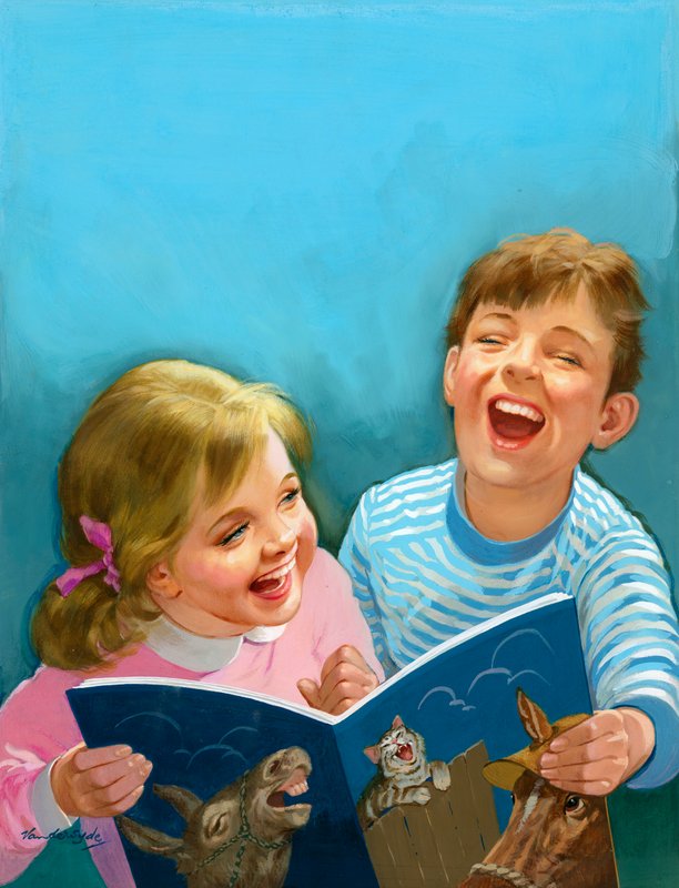 Lachende Kinder von Gerritt Vandersyde