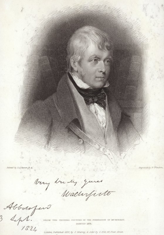 Porträt von Sir Walter Scott von Gilbert Stuart Newton