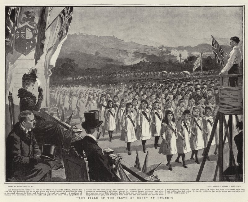 Das Feld des Goldenen Tuchs in Dunedin von Gordon Frederick Browne