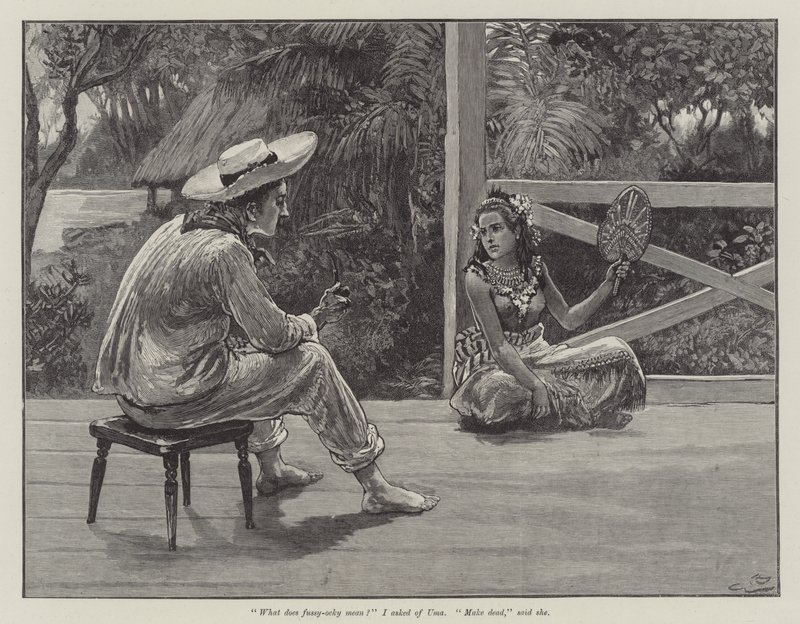 Uma oder Der Strand von Falesa, von Robert Louis Stevenson von Gordon Frederick Browne