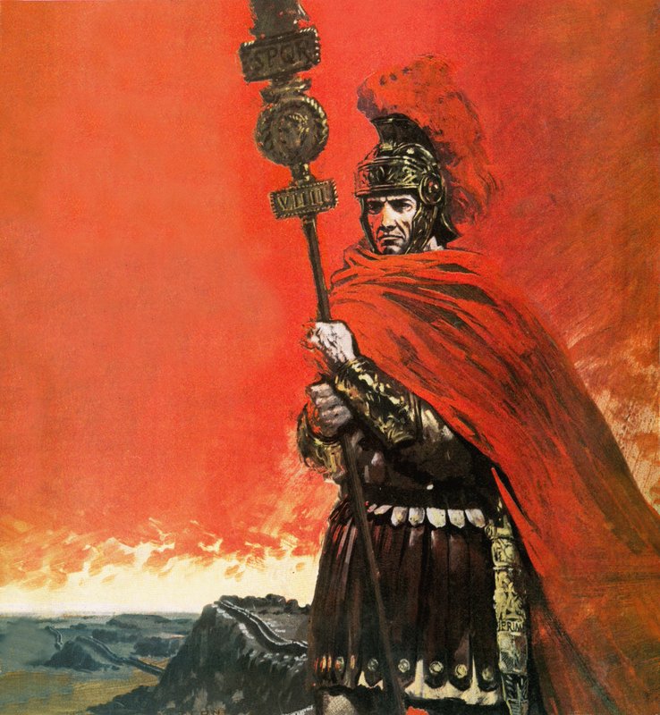 Römischer Legionär vor dem Hadrianswall von Graham Coton