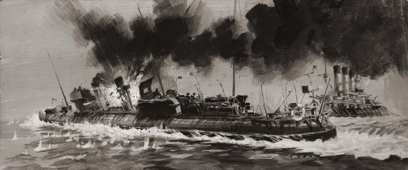 Unidentifiziertes Marinegefecht im Ersten Weltkrieg von Graham Coton
