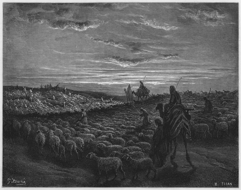 Abraham reist ins Land Kanaan von Gustave Dore