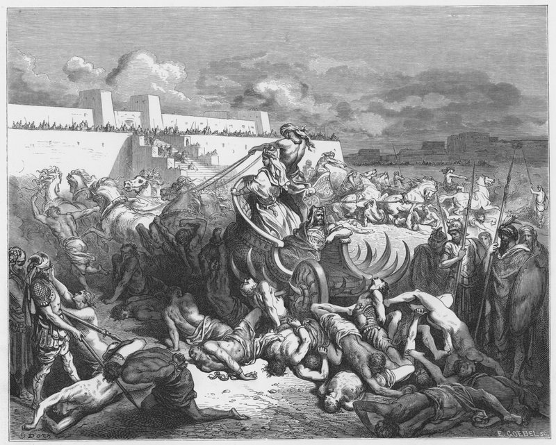 David bestraft die Ammoniter von Gustave Dore