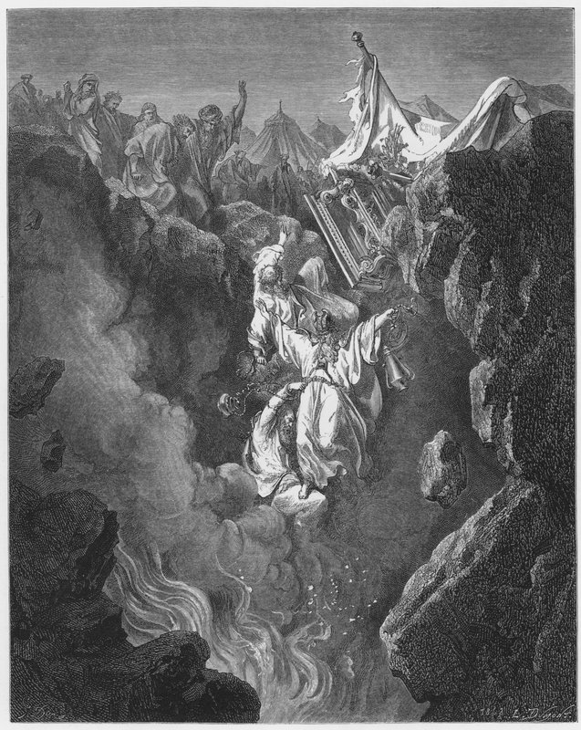 Tod von Korach, Datan und Abiram von Gustave Dore