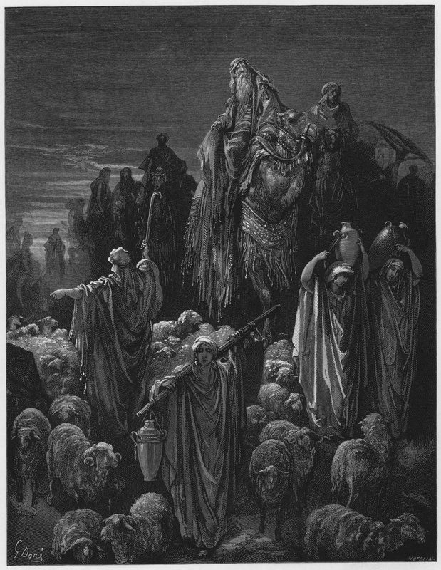 Jakob zieht nach Ägypten von Gustave Dore