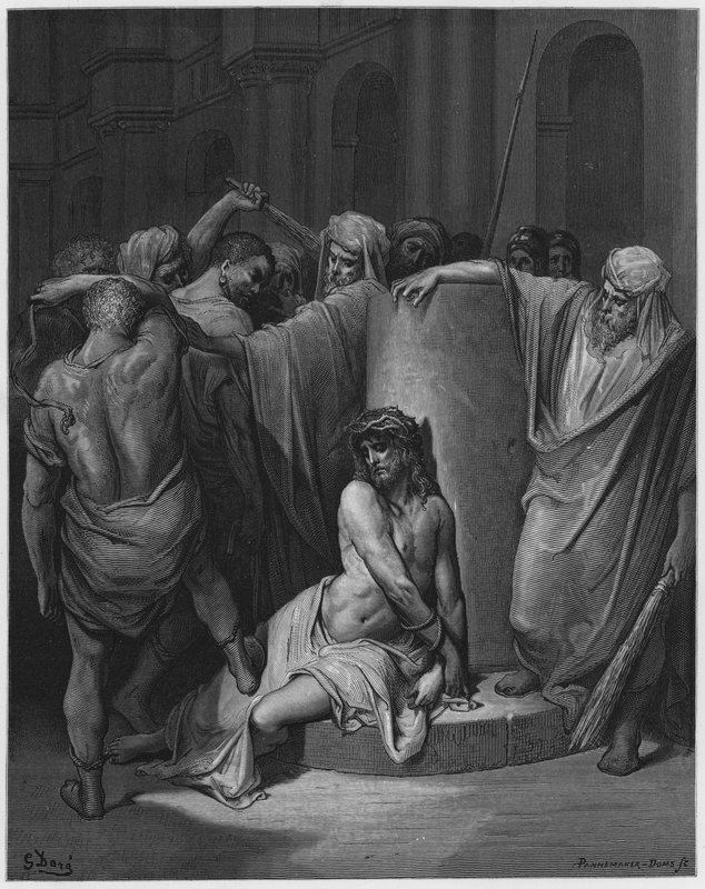 Jesus wird gegeißelt von Gustave Dore