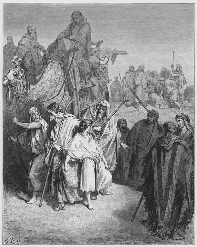 Joseph wird von seinen Brüdern verkauft von Gustave Dore