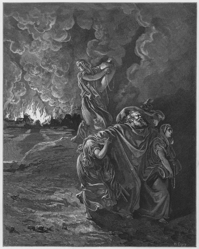 Die Flucht von Lot von Gustave Dore