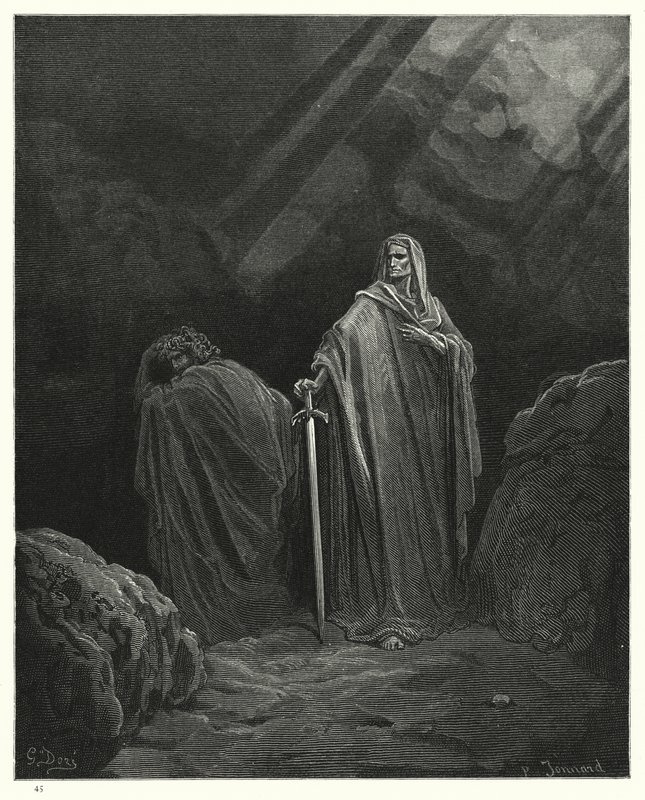 Illustration für Miltons Paradise Lost, Buch X, Zeile 610 von Gustave Dore