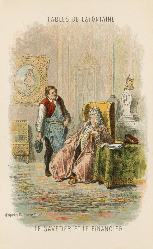 Der Schuster und der Finanzier von Gustave Dore