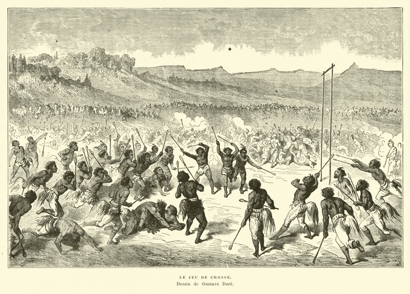 Das Spiel Lacrosse von Gustave Dore