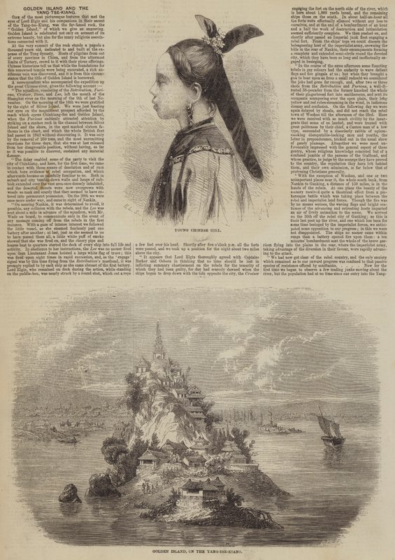 Goldene Insel und der Yang-tse-Kiang von Gustave Janet