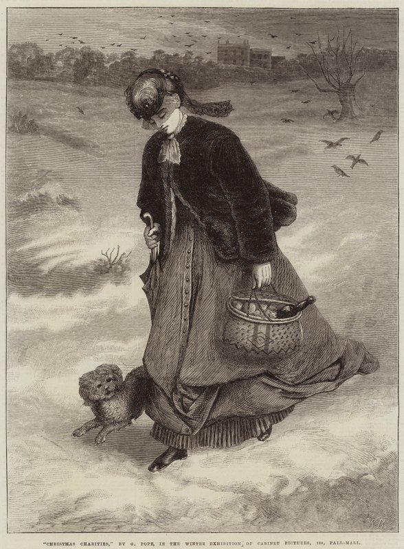 Weihnachtswohltätigkeiten von Gustave Pope