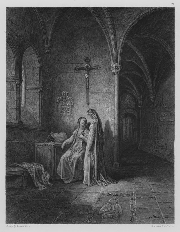 Kreuzgangszene von Gustave after Dore