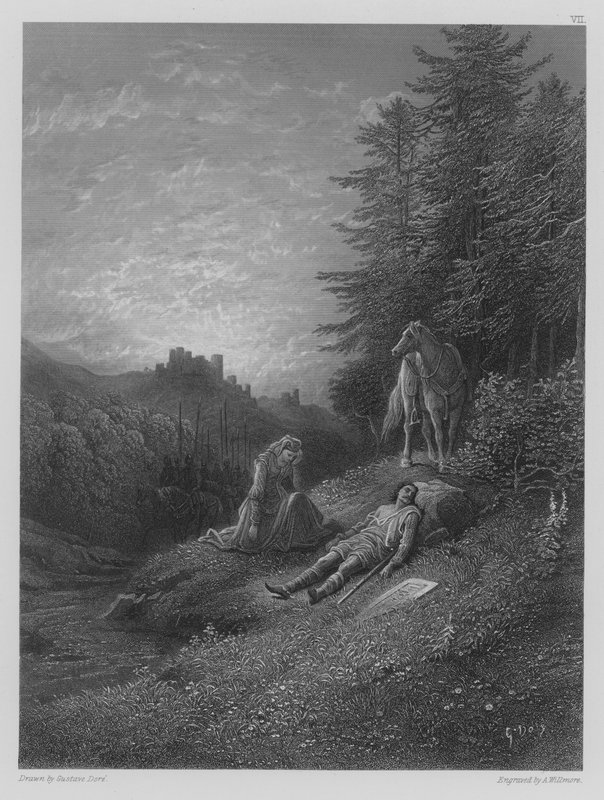 Enid pflegt Geraint von Gustave after Dore