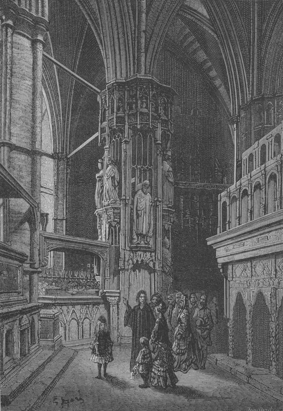 Die Gräber in Westminster von Gustave after Dore