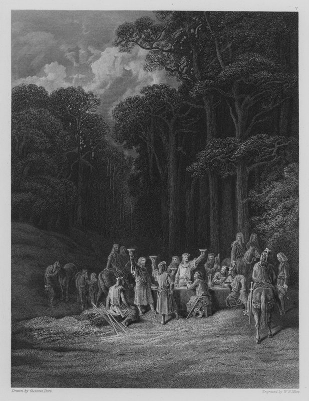 Die Ritter feiern von Gustave after Dore