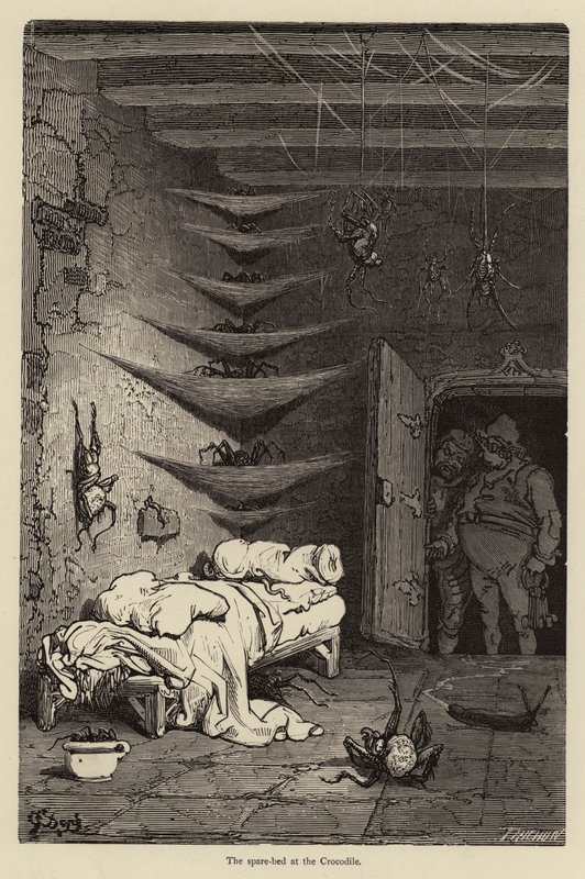 Das Ersatzbett im Krokodil von Gustave after Dore