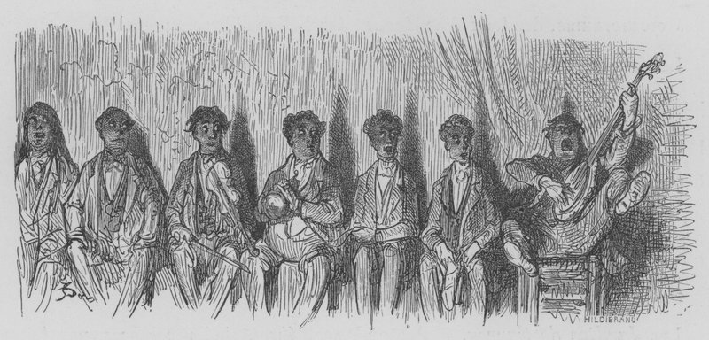 Ein Konzert auf der Straße von Gustave after Dore