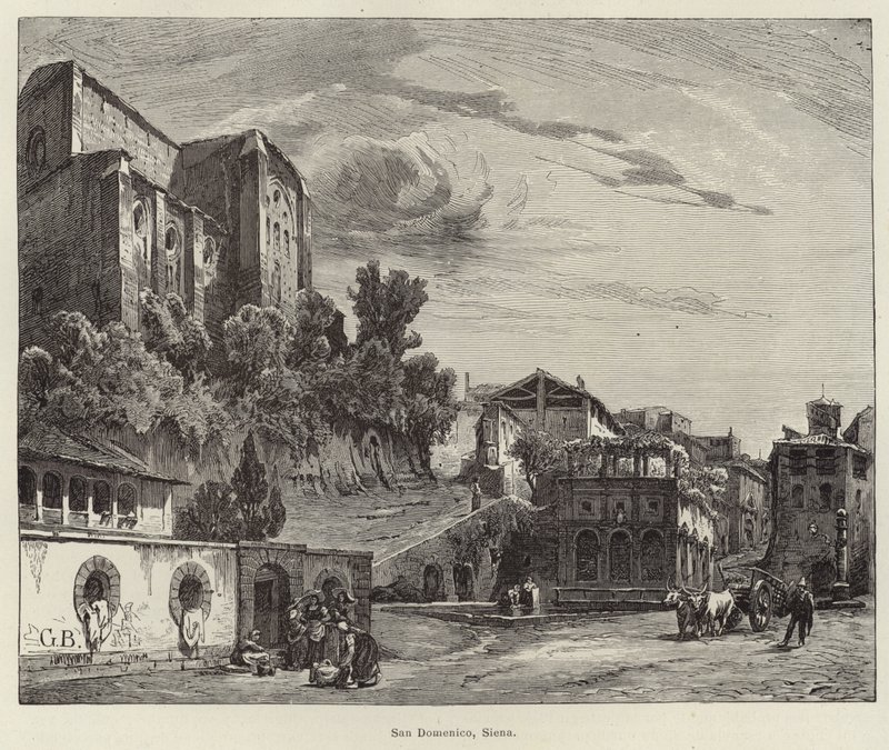 Basilika von San Domenico, Siena von Gustave Bauernfeind