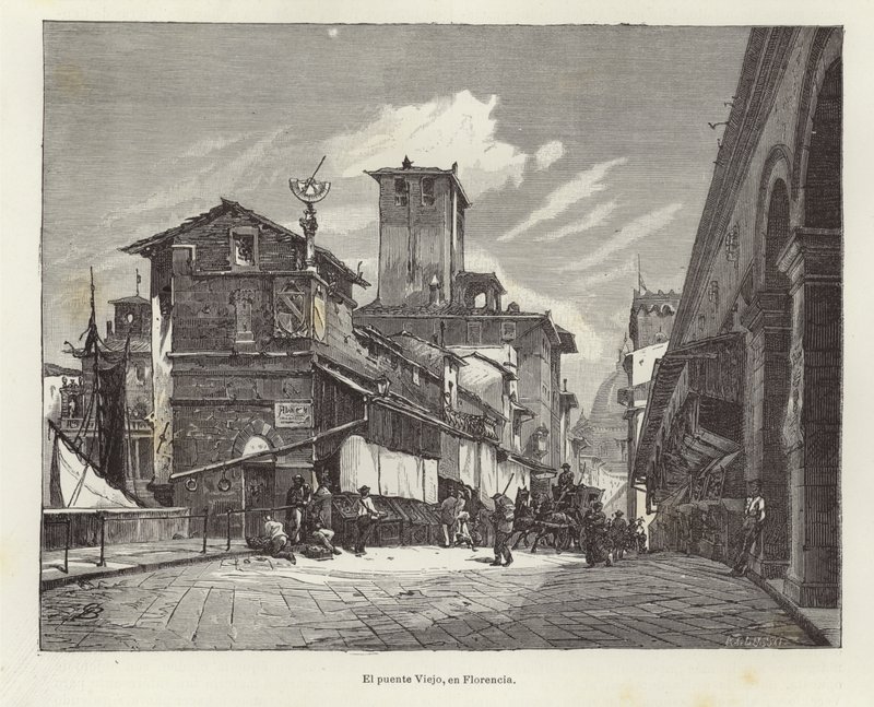 Ponte Vecchio in Florenz von Gustave Bauernfeind