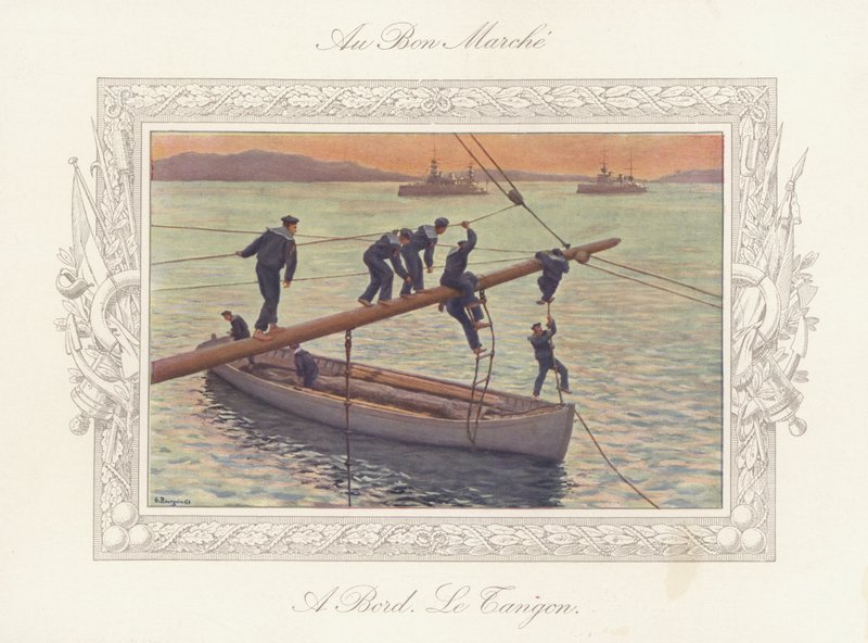 An Bord des Tangon von Gustave Bourgain
