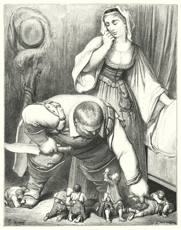 Der kleine Däumling (Gravur) von Gustave Dore