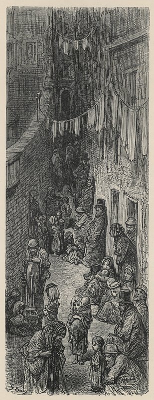 Orange Court, Drury Lane von Gustave Dore