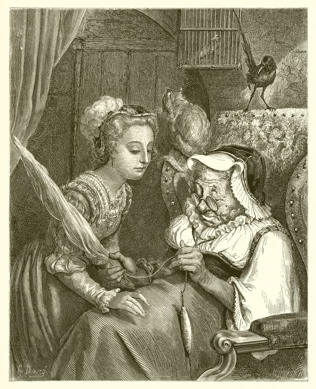 Die Prinzessin und die Fee Spite von Gustave Dore