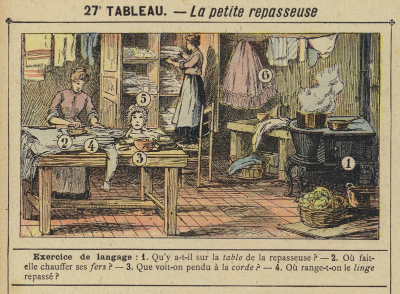 Die kleine Büglerin von Gustave Fraipont